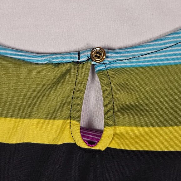 Worthington Multicolor Striped Sleeveless Blouse Summer Brights Size L‎ - Picture 9 of 9